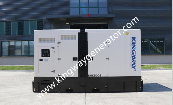 Phê duyệt ROHS Máy phát điện diesel 500KVA im lặng cho lưới điện cộng đồng