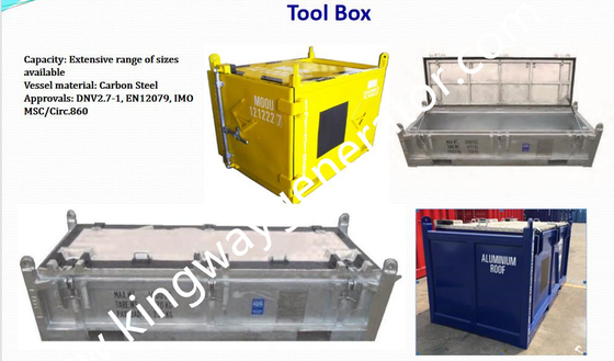 Máy rải được cố định trên các vấu nâng container 40ft ngoài khơi Bể chứa khung nâng