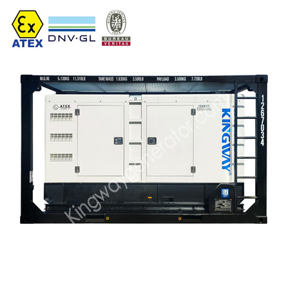 Bộ phát điện Diesel Kingway ATEX được chứng nhận Vùng 2 60Hz Bộ chống cháy nổ im lặng