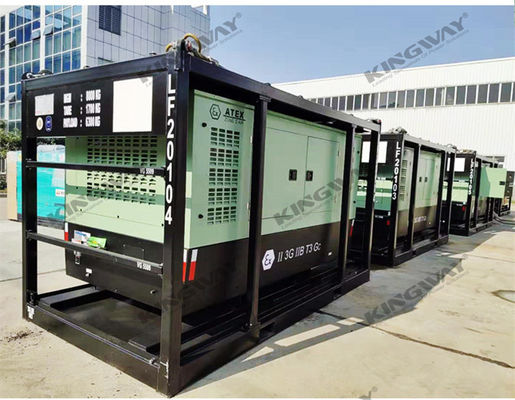 Máy nén động cơ chống nổ Máy nén âm thanh di động Máy nén khí chống nổ