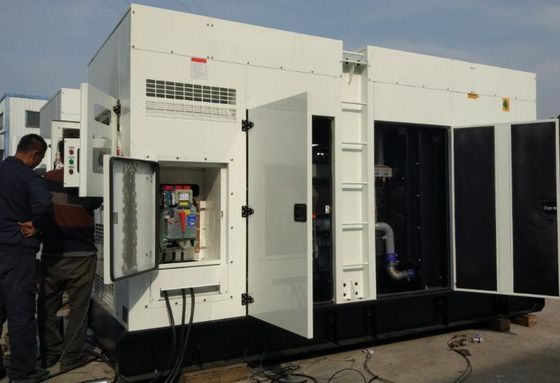 Bộ máy phát điện diesel kín âm Động cơ CE ISO DNV Chứng chỉ Diesel Genset Slient
