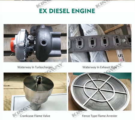 45kva 400v 50hz động cơ diesel chống nổ 4 pha dây DNV2.7-1 Xây dựng nâng ATEX được chứng nhận máy phát diesel cho khu vực 2