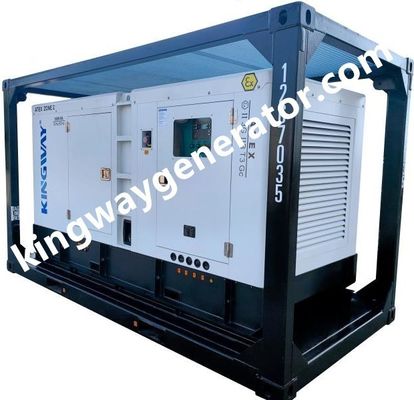100KVA Khu vực II Máy phát dầu diesel yên tĩnh chống nổ được gắn trên DNV 2.7-1 cho các mỏ dầu khí ngoài khơi