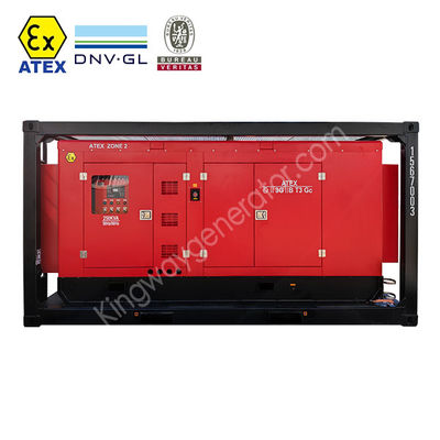 Máy phát điện ngoài khơi 80KVA hạng nặng ATEX Khu vực 2 được lắp đặt trong DNV 2.7-1 Skid