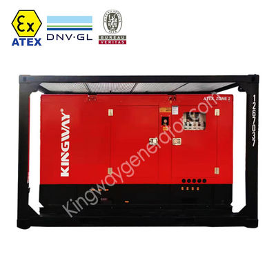 Máy phát điện ngoài khơi 80KVA hạng nặng ATEX Khu vực 2 được lắp đặt trong DNV 2.7-1 Skid
