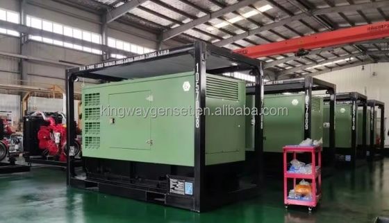 Động cơ diesel DNV 2.7-1 khung trượt ATEX chứng nhận 120kw 150kva máy nén không khí trên mặt đất ngoài khơi khu vực 2