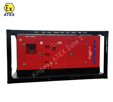Chứng nhận ATEX 3phase DNVGL 2.7-1 khung trượt 400kva khu vực2 bộ máy diesel chống nổ nền tảng ngoài khơi
