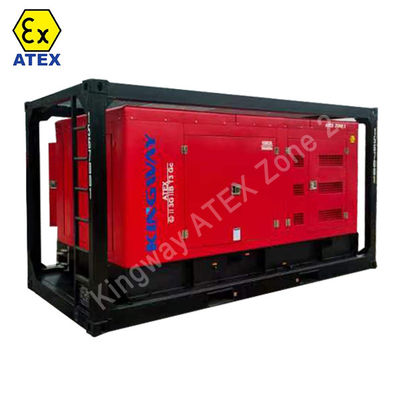 ATEX chứng nhận giai đoạn 3 200kw 250kva khu vực 2 thiết bị bộ máy diesel chống nổ với khung trượt DNVGL 2.7-1