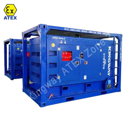 ATEX chứng nhận giai đoạn 3 200kw 250kva khu vực 2 thiết bị bộ máy diesel chống nổ với khung trượt DNVGL 2.7-1