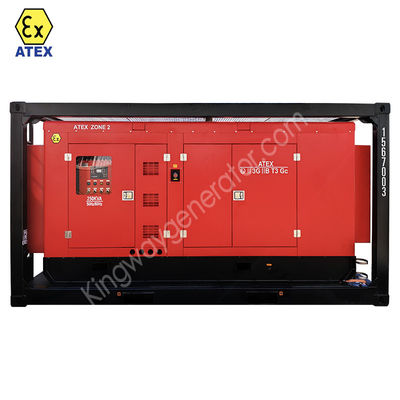 GL BV LR DNV2.7-1 Chứng chỉ ATEX 3phase 300kw 375kva vùng1 vùng 2 bộ máy phát khí diesel chống nổ