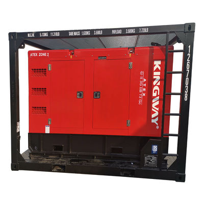 Chứng nhận ATEX 3phase 200kw 250kva zone2 bộ máy diesel chống nổ DNVGL 2.7-1 máy dịch vụ nền tảng khung trượt