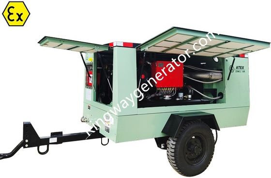 Atex Khu vực 1 Khu vực 2 Cỗ máy nén không khí 375cfm chống nổ với khung nâng DNV2.7-1 và thiết bị ngăn cháy cho các mỏ dầu khí