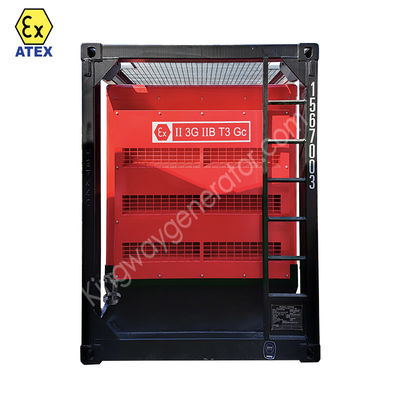 Atex Khu vực 1 Khu vực 2 Cỗ máy nén không khí 375cfm chống nổ với khung nâng DNV2.7-1 và thiết bị ngăn cháy cho các mỏ dầu khí