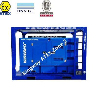 Bộ máy phát điện chống nổ 20KVA ATEX Zone 2 ATEX cho ngành công nghiệp dầu khí với khung nâng DNV