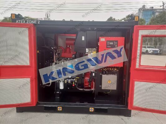 Bộ máy phát điện động cơ diesel ATEX Vùng 2 chống cháy nổ 75kVA với khung nâng DNV2.7-1