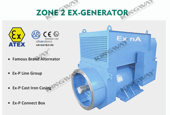 300KVA Kingway Proof nổ Generator diesel im lặng ATEX Khu vực 2 Thiết bị