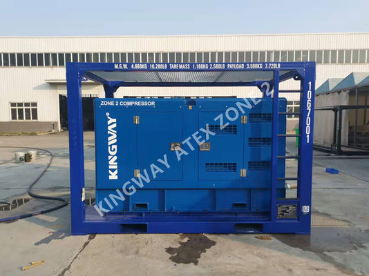 186CFM 100Psi ATEX Zone 2 Ex Proof Sullair Air Compressor Với khung nâng DNV