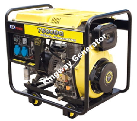 Máy phát điện di động im lặng di động, Máy phát điện diesel 6KW Nguồn dự phòng