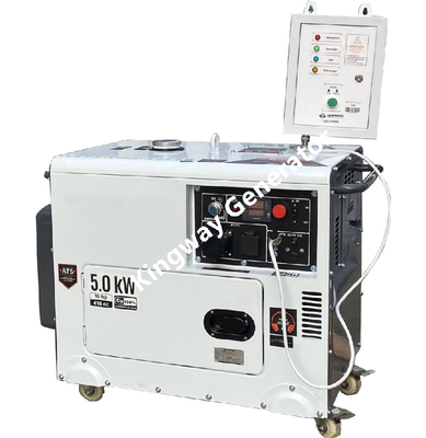 Máy phát điện di động màu cam Bộ máy phát điện im lặng 8KVA 12Hp