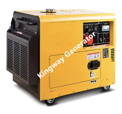 Máy phát điện di động im lặng di động, Máy phát điện diesel 6KW Nguồn dự phòng