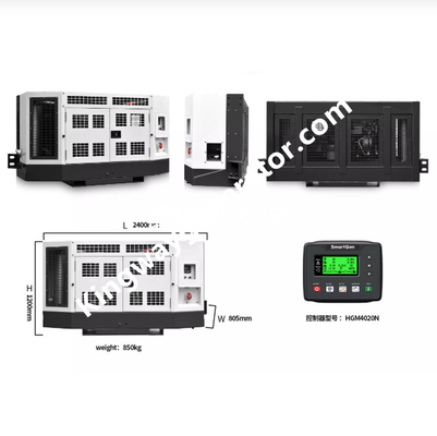 Bộ máy phát điện lạnh động cơ Perkins 20KVA 16KW để làm mát xe tải Stroge