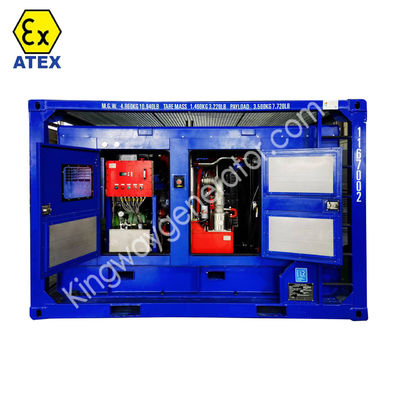 375CFM ATEX Khu vực 2 Máy nén không khí chống tháo với khung nâng DNV Khu vực 2 Máy nén không khí