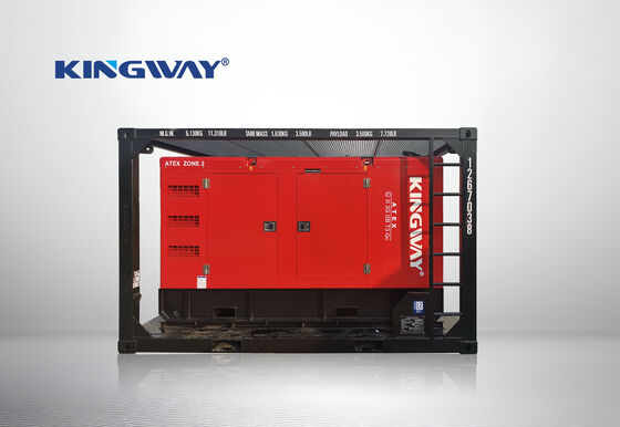 30KVA Kingway ATEX Khu vực 2 Máy phát điện diesel compact âm thầm chống nổ với khung nâng DNV