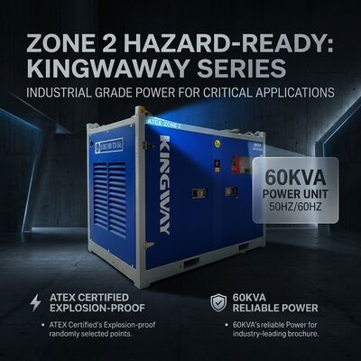 Máy nén khí diesel chống cháy nổ ATEX Zone 2 dạng container có khung DNV