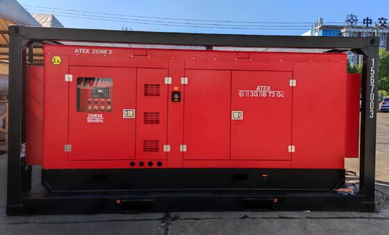 1000KVA Kingway ATEX Khu vực 2 chứa máy phát điện diesel chống nổ với hệ thống giám sát từ xa