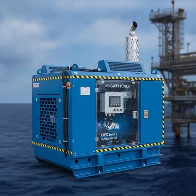 Bộ máy phát điện diesel Kingway 150KVA ATEX Zone 2 ComAp MRS16 với bộ điều khiển thông minh ngoài khơi